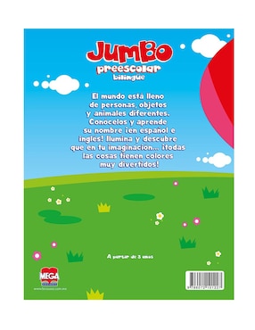 Libro Jumbo Preescolar Bilingüe de Navona