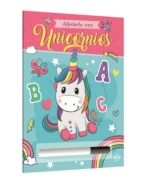 Libro + Plumón: Alfabeto Con Unicornios