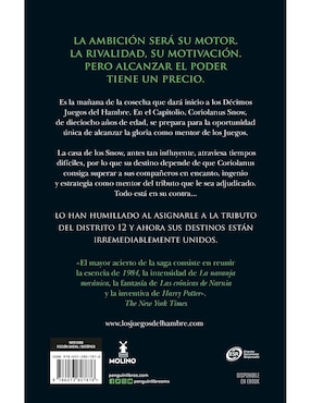 Libro Los juegos del hambre: balada de pájaros cantores y serpientes de Suzanne Collins de Suzanne Collins