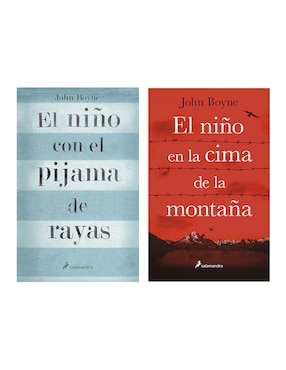 Set 2 libros: El niño con el pijama de rayas + El niño en la cima de la montaña de John Boyne