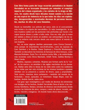 Libro Emma y las otras señoras del narco de Anabel Hernández de Anabel Hernández