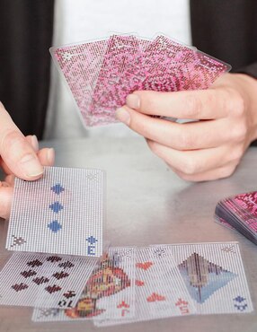 Paquete de cartas pixeles Kikkerland