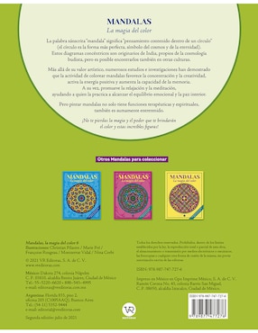 Libro Mandalas: la magia del color 6 de Gloria Falcón de Gloria Falcón