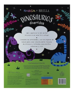 Libro Rasca y brilla: dinosaurios divertidos de Varios