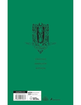 Libro Harry Potter y el cáliz de fuego (edición Slytherin del 20º aniversario)