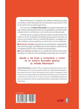 Libro Fomenta la confianza de tus hijos con el método Montessori