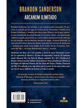 Libro Arcanum ilimitado, Brandon Sanderson