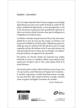 Libro La amiga estupenda, Elena Ferrante
