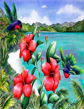 Rompecabezas Flor Hibiscus Wuundentoy