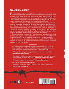 Libro Guardianas nazis El lado femenino del mal de Mónica González Álvarez