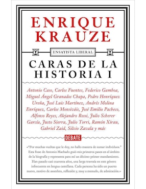 Libro Caras de la historia I de Enrique Krauze