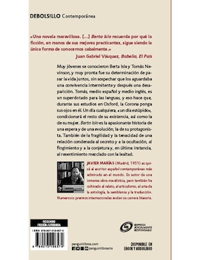 Libro Berta Islas de Marías Javier