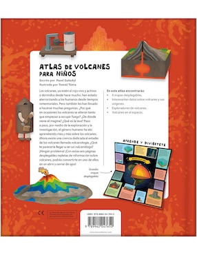 Libro Atlas de los volcanes para niños de Lexus editores