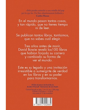 Libro El Club de lectura de David Bowie de John O'Connell