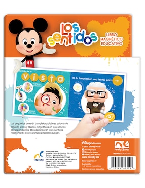 Mini Libro Magnético Disney Los Sentidos de Novelty