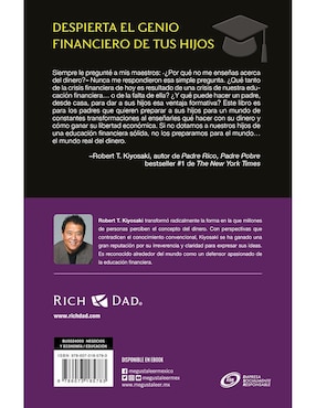 Libro Despierta el genio financiero de tus hijos Robert T. Kiyosaki
