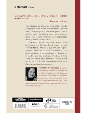 Libro Freud en su tiempo y en el nuestro Elisabeth Roudinesco