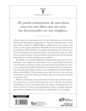 Libro Hablar con extraños de Gladwell Malcolm
