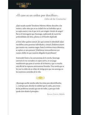 Libro El hombre duplicado de José Saramago