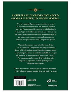 Libro Las Pruebas de Apolo- El laberinto en llamas de Rick Riordan