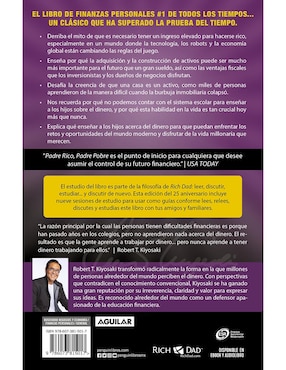 Libro Padre rico, padre pobre (edición 25 aniversario) de Robert T. Kiyosaki