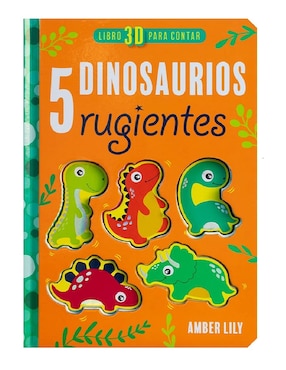 Libro 3D Para Contar 5 Dinosaurios Rugientes De Lily Amber