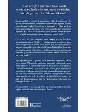 Libro México mutilado de Moreno Martín Francisco