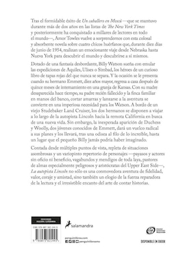 Libro La autopista Lincoln de Amor Towles