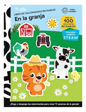 Libro De Calcomanías Reusables En La Granja De Baby Einstein