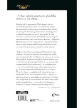 Libro El fuego de la imaginación de Mario Vargas Llosa