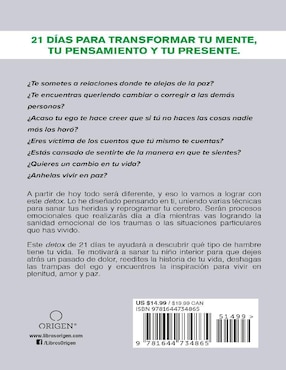 Libro Desintoxícate de ti: 21 días para transformar tu presente de Miriam Nenninger