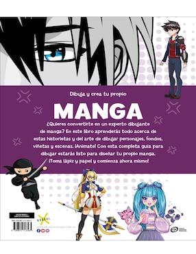 Libro Dibuja y crea tu propio manga de Editorial Guadal