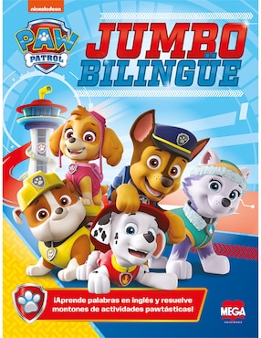 Libro Jumbo bilingüe paw patrol de Marco Antonio Vergara Salgado