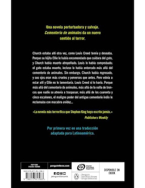 Libro Cementerio de Animales de King Stephen