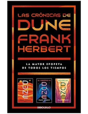 Libro Set 3 libros: Las crónicas de Dune + Dune: El mesías de Dune + Hijos de Dune de Frank Herbert