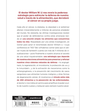 Libro Comer para Sanar de Dr. William W. LI