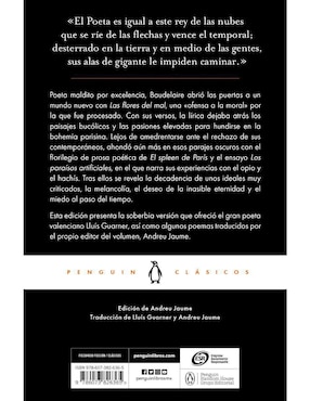 Libro Las flores del mal El Spleen de París, Los paraísos artificiales de Charles Baudelaire