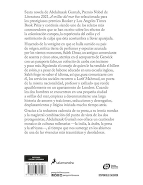 Libro A orillas del mar de Abdulrazak Gurnah