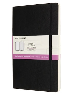 Libreta Moleskine rayada y blanca