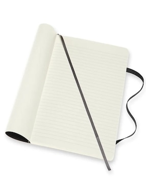 Libreta Moleskine rayada y blanca