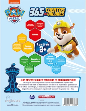 Libro 365 cuentos de valores de paw patrol de Graciela Iniestra Ramírez