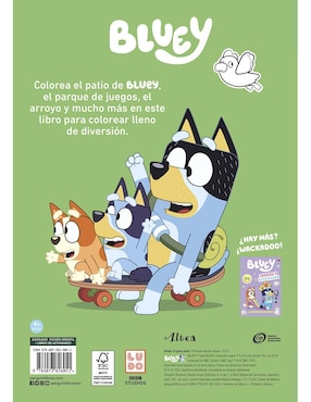 Libro Blue el gran patio libro para colorear de Ladybird books