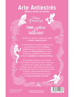 Libro Princesas anti estrés con stickers toma el control de tu historia de Ediciones Larousse