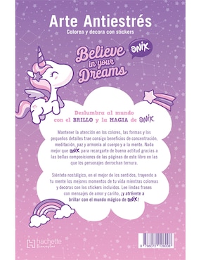 Libro Onix anti estrés con stickers es hora de brillar de Ediciones Larousse