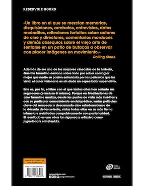 Libro Meditaciones de cine de Quentin tarantino