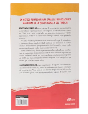 Libro Rompe la barrera del no de Chris Voss