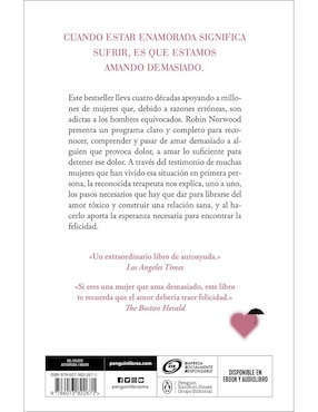 Libro Las mujeres que aman demasiado de Robin Norwood