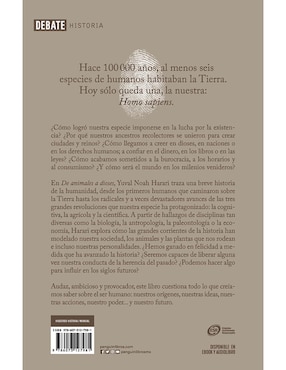 Libro De animales a dioses de Yuval Noah Harari