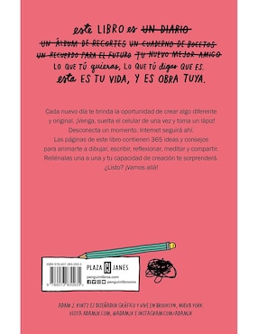 Libro Esto no es solo un diario de Adam J Kurtz