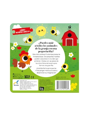 Libro Uniendo amigos de la granja de Novelty